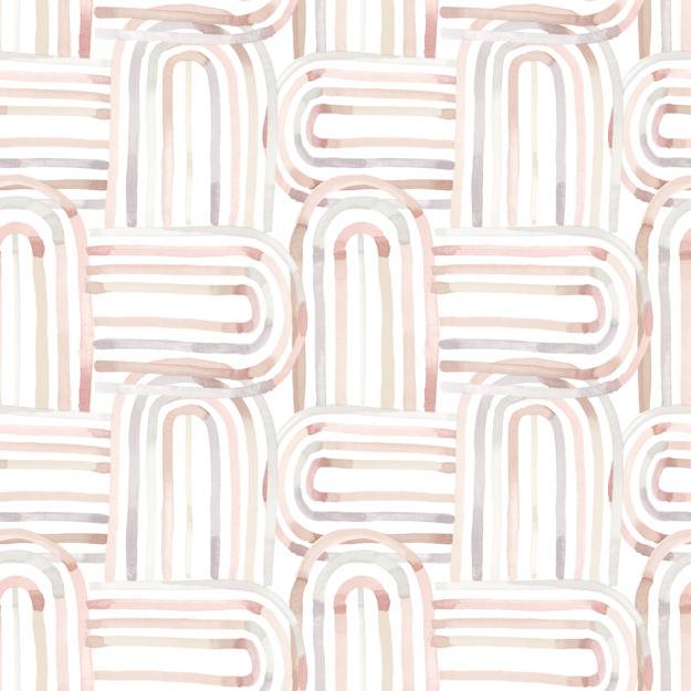 Purchase 4135-27271 A-Street Wallpaper, Lolly Blush Arches - Whimsy