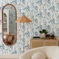 Purchase 4135-27274 A-Street Wallpaper, Mabel Blue Floral Field - Whimsy12