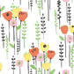 Purchase 4135-27276 A-Street Wallpaper, Mabel Yellow Floral Field - Whimsy