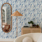 Purchase 4135-27281 A-Street Wallpaper, Nathalie Blue Abstract Blooms - Whimsy12