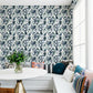 Purchase 4135-27283 A-Street Wallpaper, Nathalie Navy Abstract Blooms - Whimsy1