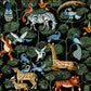 Purchase 4135-27284 A-Street Wallpaper, Rigby Multicolor Jungle Animals - Whimsy