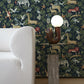 Purchase 4135-27285 A-Street Wallpaper, Rigby Navy Jungle Animals - Whimsy1