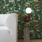 Purchase 4135-27286 A-Street Wallpaper, Rigby Green Jungle Animals - Whimsy1