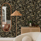 Purchase 4135-27287 A-Street Wallpaper, Rigby Black Jungle Animals - Whimsy12