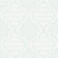 Purchase 4135-27288 A-Street Wallpaper, Ernest Turquoise Quilted Quatrefoil - Whimsy