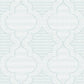 Purchase 4135-27289 A-Street Wallpaper, Ernest Blue Quilted Quatrefoil - Whimsy