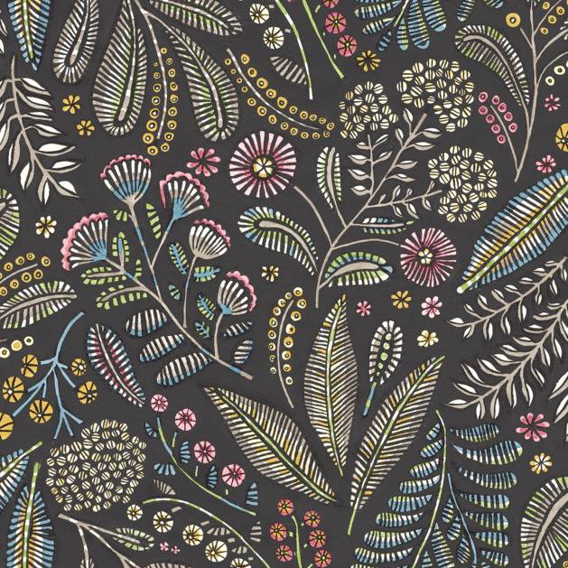 Purchase 4135-27294 A-Street Wallpaper, Briar Charcoal Floral - Whimsy