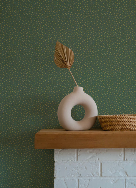 Purchase 4135-27304 A-Street Wallpaper, Cassie Green Petite Polka - Whimsy12