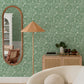 Purchase 4135-72714 A-Street Wallpaper, Idalia Green Floral Flamingo - Whimsy12