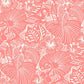 Purchase 4135-72717 A-Street Wallpaper, Idalia Coral Floral Flamingo - Whimsy