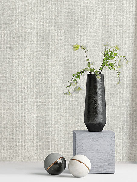 Purchase 4140-3703 Warner Wallpaper, Dream Weaver Ash Faux Fabric - Dimensional Accents1