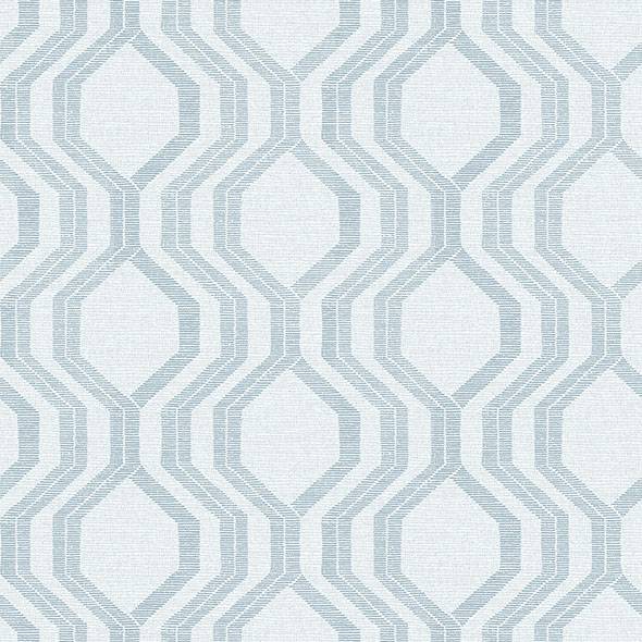 Purchase 4141-27102 A-Street Prints Wallpaper, Burton Light Blue Modern Ogee - Solace