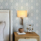 Purchase 4141-27102 A-Street Prints Wallpaper, Burton Light Blue Modern Ogee - Solace12