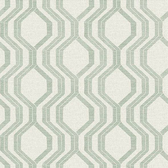 Purchase 4141-27105 A-Street Prints Wallpaper, Burton Green Modern Ogee - Solace