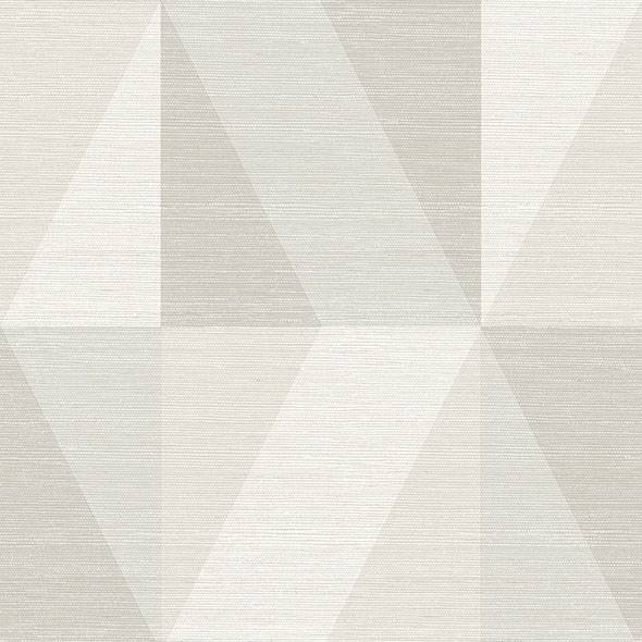 Purchase 4141-27108 A-Street Prints Wallpaper, Winslow Bone Geometric Faux Grasscloth - Solace