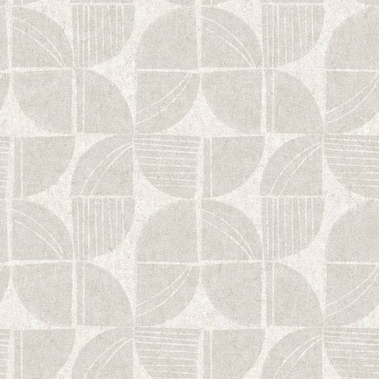 Purchase 4141-27111 A-Street Prints Wallpaper, Baxter Bone Semicircle Mosaic - Solace