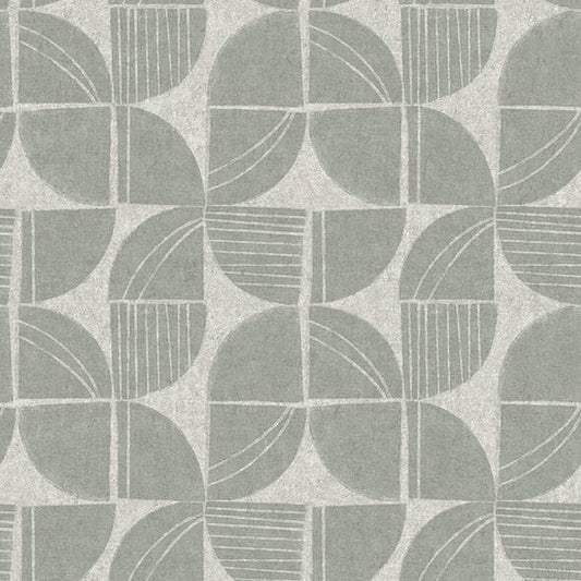 Purchase 4141-27113 A-Street Prints Wallpaper, Baxter Sea Green Semicircle Mosaic - Solace
