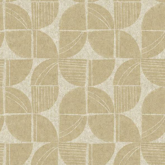 Purchase 4141-27114 A-Street Prints Wallpaper, Baxter Honey Semicircle Mosaic - Solace