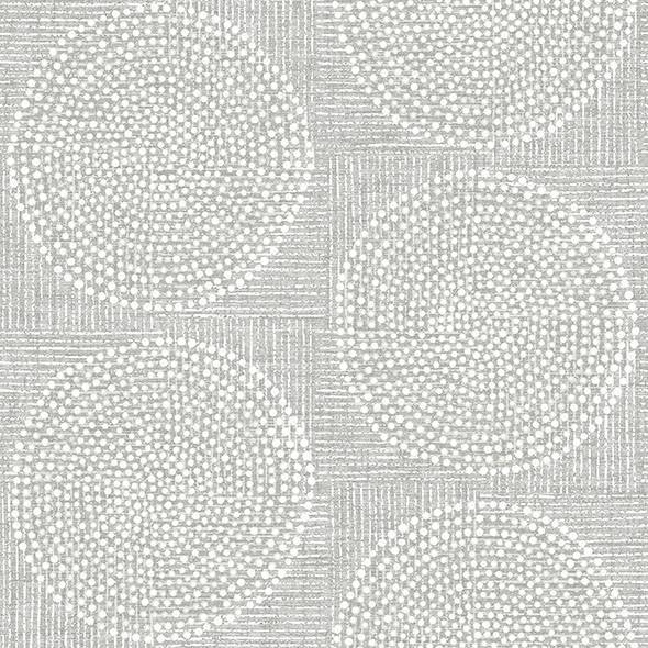 Purchase 4141-27121 A-Street Prints Wallpaper, Salma Grey Medallion - Solace