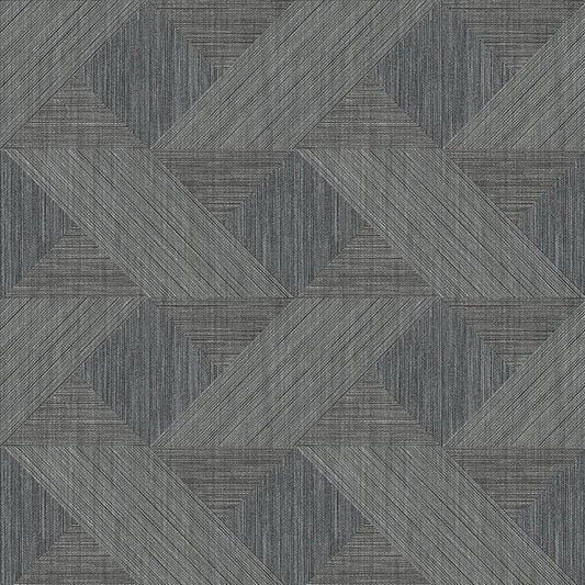 Purchase 4141-27133 A-Street Prints Wallpaper, Presley Black Tessellation - Solace