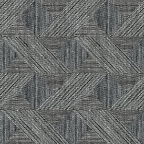 Purchase 4141-27133 A-Street Prints Wallpaper, Presley Black Tessellation - Solace