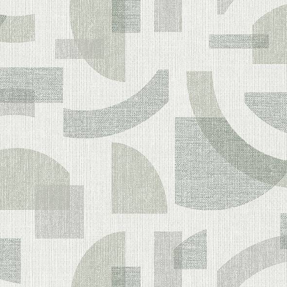 Purchase 4141-27158 A-Street Prints Wallpaper, Fulton Sea Green Shapes - Solace