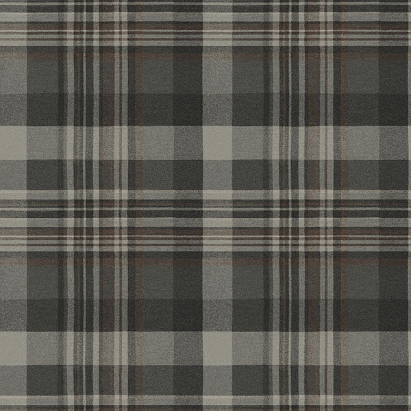 Purchase 4142-72632 Chesapeake Wallpaper, Dutton Plaid Charcoal - Yellowstone