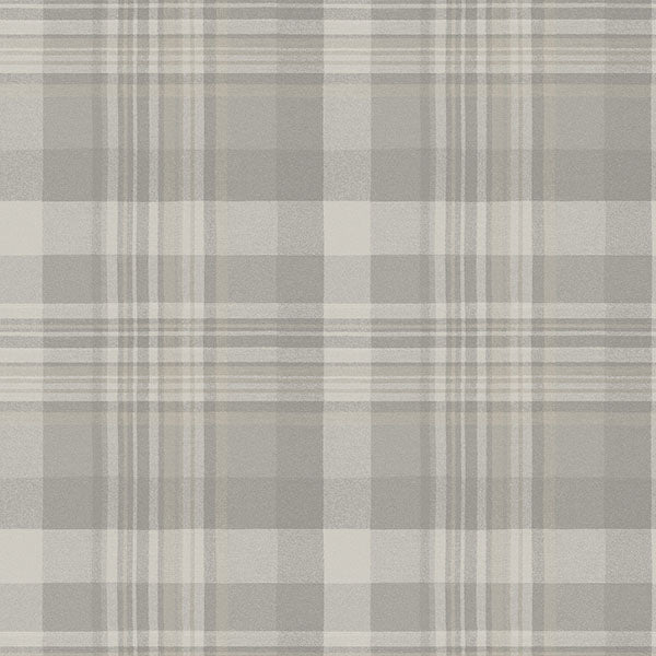 Purchase 4142-72634 Chesapeake Wallpaper, Dutton Plaid Grey - Yellowstone