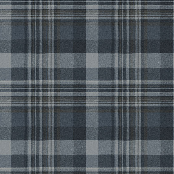 Purchase 4142-72635 Chesapeake Wallpaper, Dutton Plaid Indigo - Yellowstone