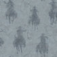 Purchase 4142-72637 Chesapeake Wallpaper, Stockman Silhouette Blue - Yellowstone