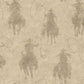 Purchase 4142-72640 Chesapeake Wallpaper, Stockman Silhouette Khaki - Yellowstone