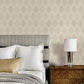 Purchase 4142-72662 Chesapeake Wallpaper, Stitched Heirloom Khaki - Yellowstone1