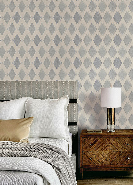 Purchase 4142-72663 Chesapeake Wallpaper, Stitched Heirloom Indigo - Yellowstone1