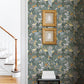 Purchase 4143-22008 A-Street Wallpaper, Brittsommar Slate Woodland Floral - Botanica1