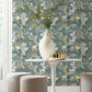 Purchase 4143-22008 A-Street Wallpaper, Brittsommar Slate Woodland Floral - Botanica12