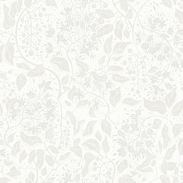 Purchase 4143-22021 A-Street Wallpaper, Turi Light Grey Twining Vines - Botanica