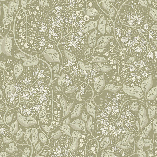 Purchase 4143-22024 A-Street Wallpaper, Turi Moss Twining Vines - Botanica