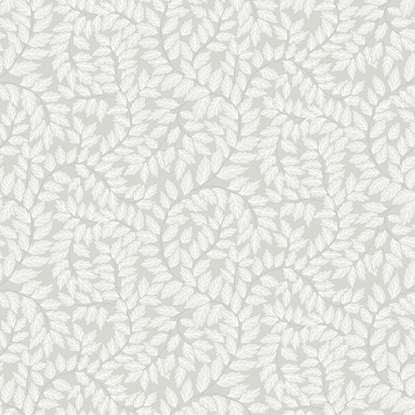 Purchase 4143-34016 A-Street Wallpaper, Lindlöv Grey Leafy Vines - Botanica