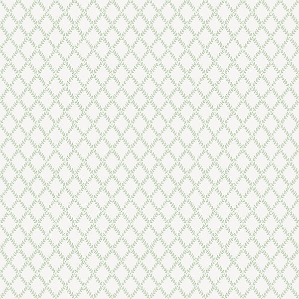 Purchase 4143-34036 A-Street Wallpaper, Trevor Sage Leaf Trellis - Botanica