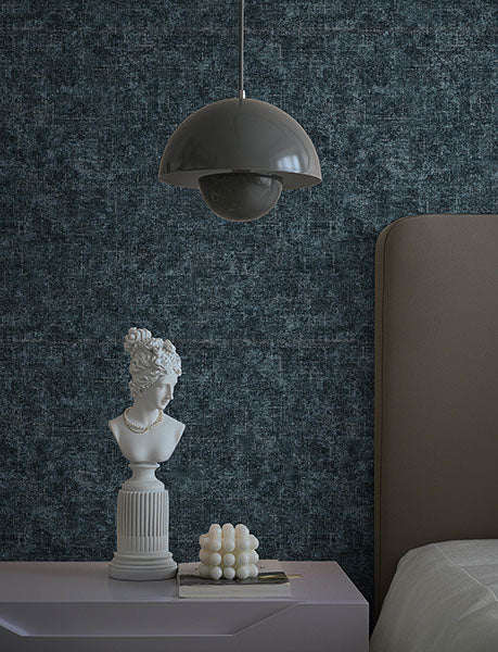 Purchase 4144-9142 Advantage Wallpaper, Beloit Indigo Shimmer Linen - Perfect Plains1