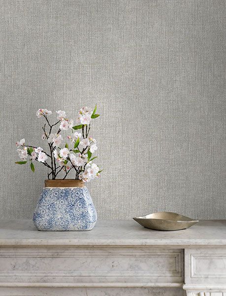 Purchase 4144-9149 Advantage Wallpaper, Glenburn Dove Woven Shimmer - Perfect Plains1