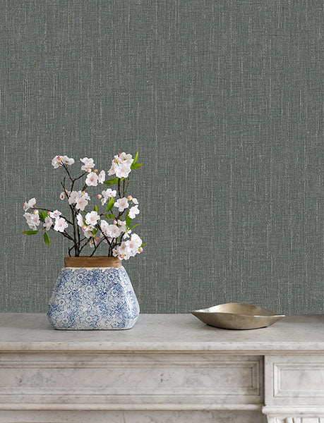 Purchase 4144-9151 Advantage Wallpaper, Glenburn Stone Woven Shimmer - Perfect Plains1