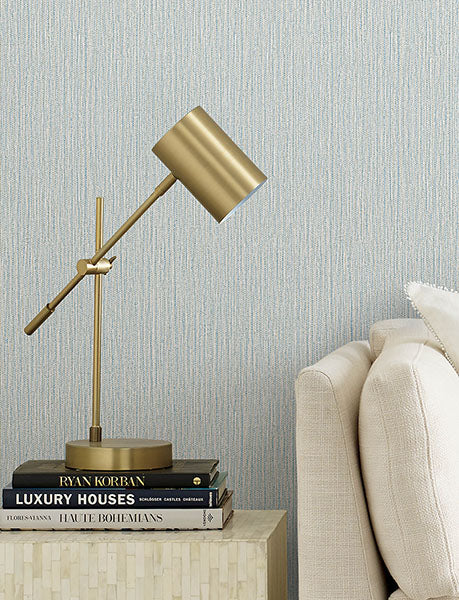 Purchase 4144-9153 Advantage Wallpaper, Bowman Light Blue Faux Linen - Perfect Plains1