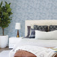 Purchase 4146-27200 A-Street Wallpaper, Encircle Indigo Geometric Wallpaper - Harmony1