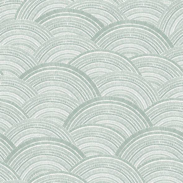 Purchase 4146-27202 A-Street Wallpaper, Encircle Sea Green Geometric Wallpaper - Harmony