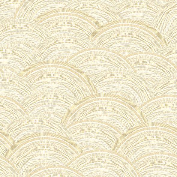 Purchase 4146-27204 A-Street Wallpaper, Encircle Yellow Geometric Wallpaper - Harmony