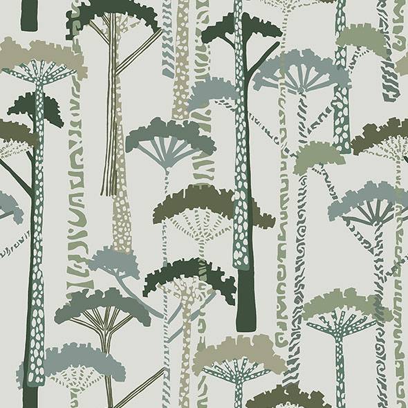 Purchase 4146-27205 A-Street Wallpaper, Unify Green Forest Wallpaper - Harmony