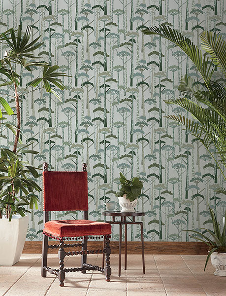 Purchase 4146-27205 A-Street Wallpaper, Unify Green Forest Wallpaper - Harmony1