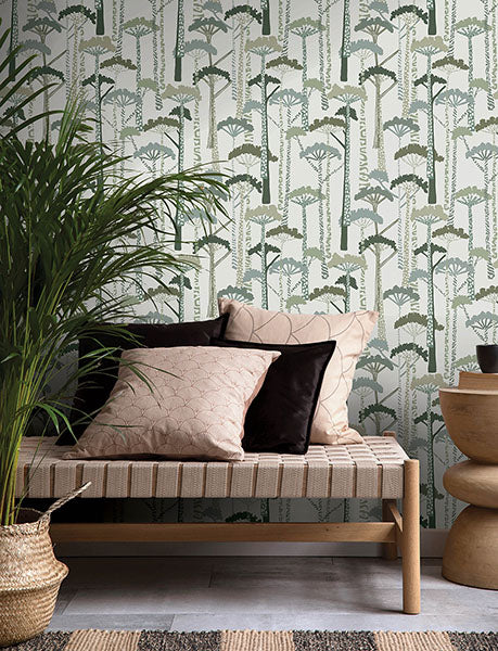 Purchase 4146-27205 A-Street Wallpaper, Unify Green Forest Wallpaper - Harmony12